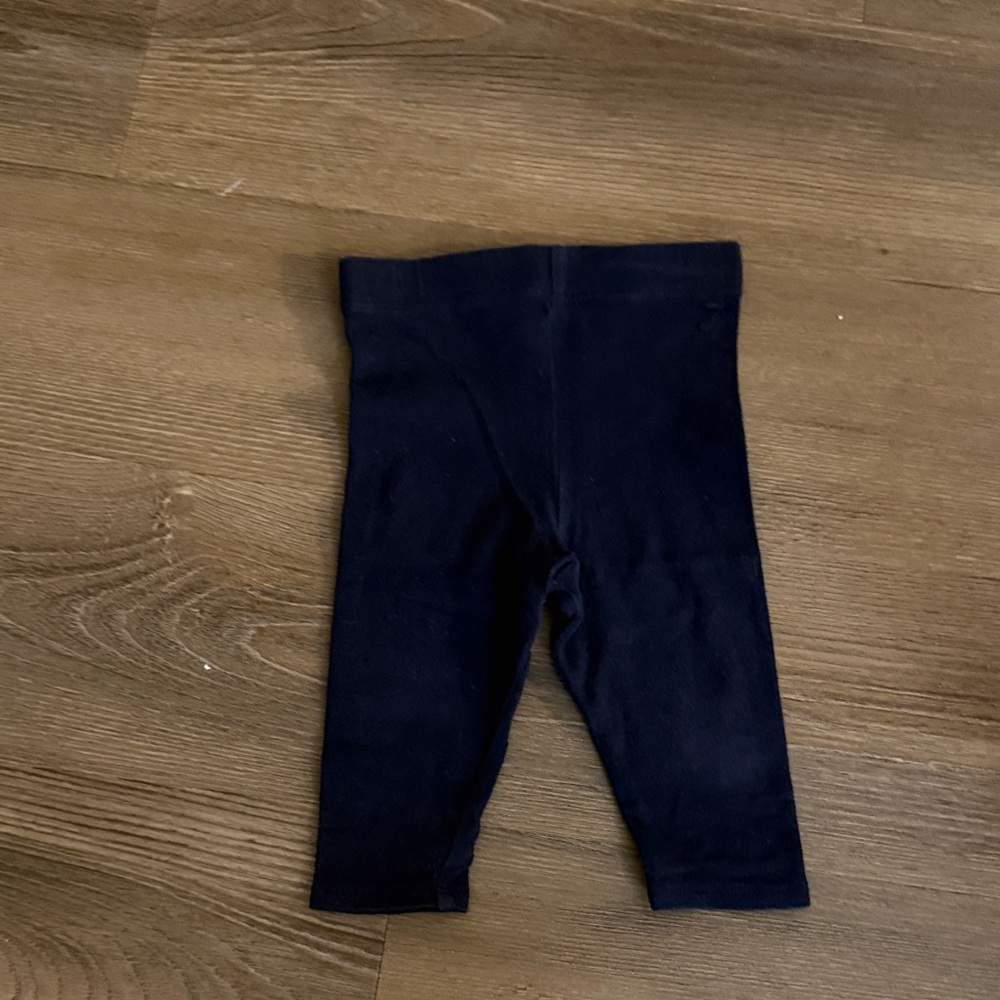 Jacadi baby navy cotton leggings size 6 months